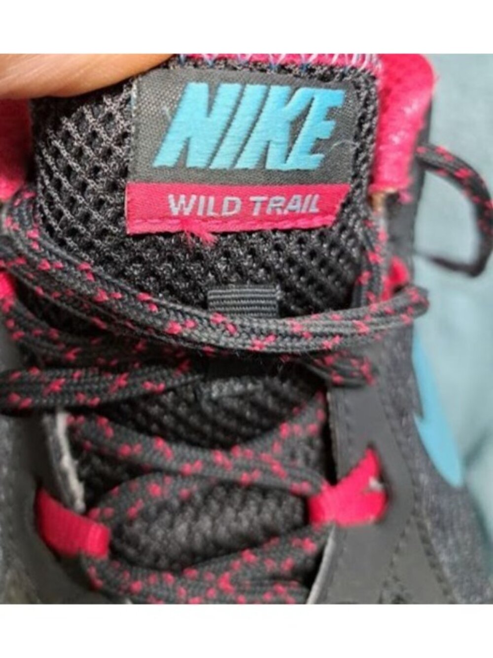 Nike Womens Wild Trail 643074-001 Black Pink Running Shoes Sneakers Size 10 - Picture 12 of 13